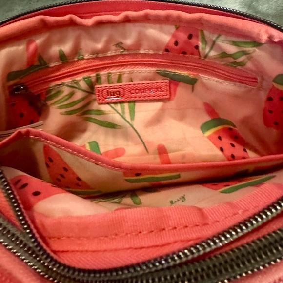 Lug Coupe XL Matte Luxe VL Convertible CrossbodyBag in Watermelon - Picture 3 of 6